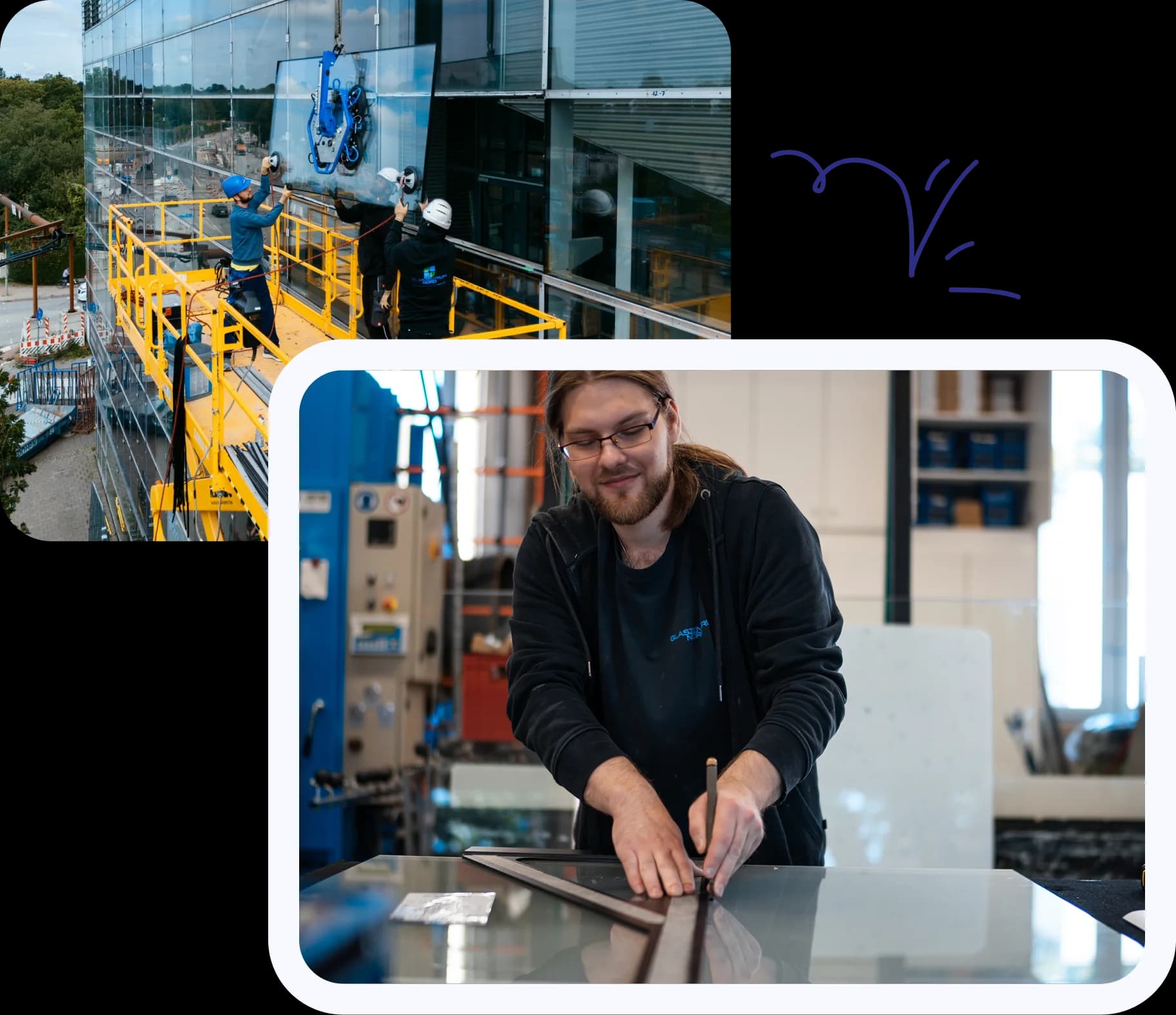 Glass production